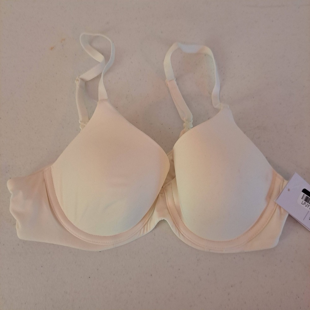 Auden‎ Full Coverage Bra Womens 32B White New Lightly Lined Underwire 1281-120